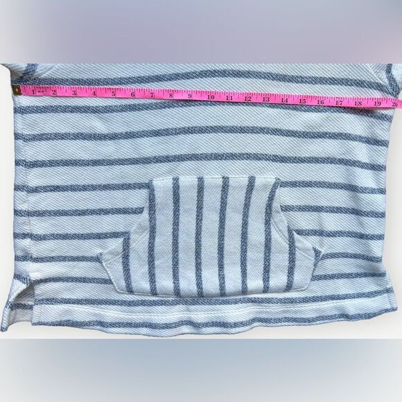 Old Navy Striped Pullover Relaxed Front Pocket V-Neck Hoodie Sweatshirt. Small. - Picture 4 of 7